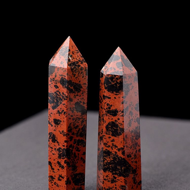 Mahogany Obsidian Crystal Wands