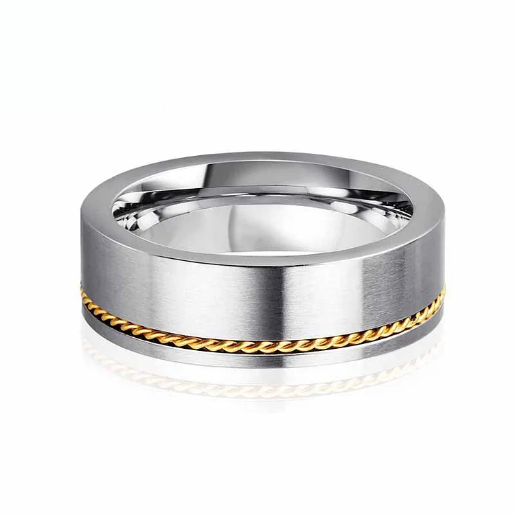 Simple Fashion Chain Turnable Ring