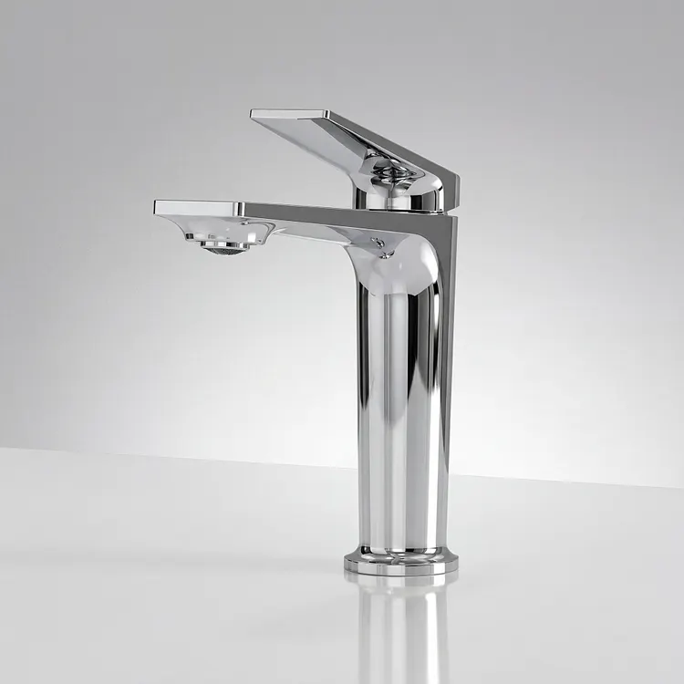 EVERSTEIN Modern Single Handle Bathroom Sink Faucet in Polished Chrome