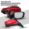 MOFOAP Passenger Side Door Mirror Compatible with 2016 2017 2018 2019 2020 2021 Honda Civic Sedan/Coupe/Hatchback Lx/Ex/Sport with Power Heated and Camera (Red)