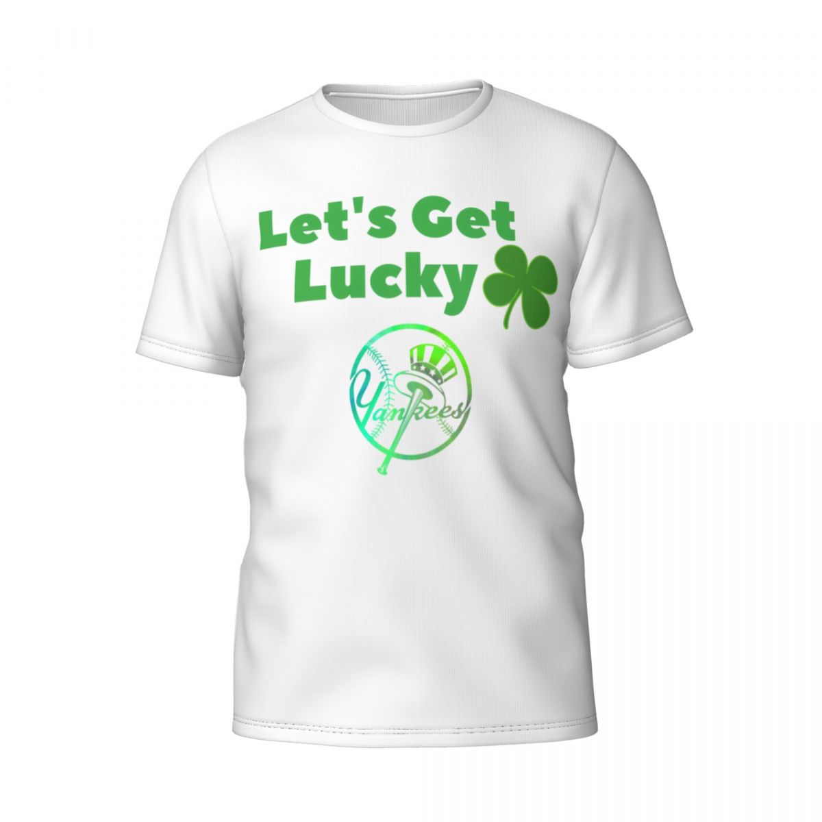 New York Yankees Get Lucky Clover St. Patrick's Day Short-Sleeve Men's T-Shirt