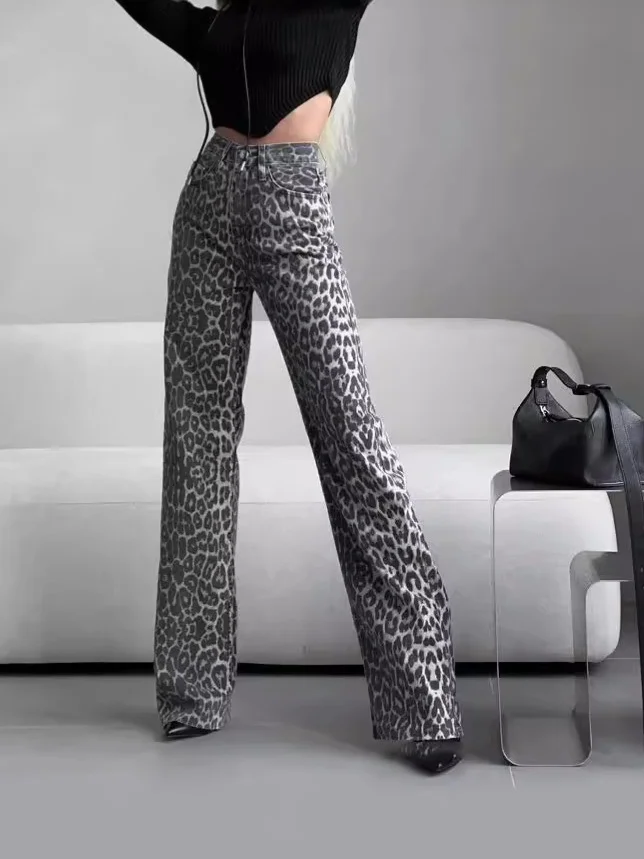 Athvotar Athvotar Explosion Water Wash Denim Thin Straight Trousers Retro Old High-Rise Jeans