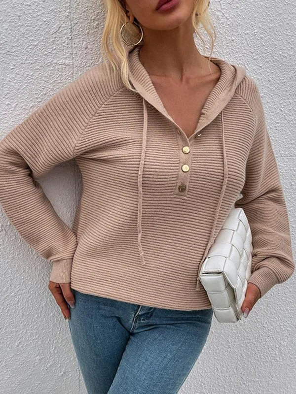 Women Half Sleeve V-neck Solid Color Dress