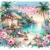 Beach Scenery-11CT Stamped Cross Stitch 40*40cm/15.75*15.75in