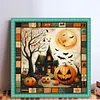 Patchwork Pumpkin House-11CT Stamped Cross Stitch 45*45cm/17.72*17.72in tapestrymarket