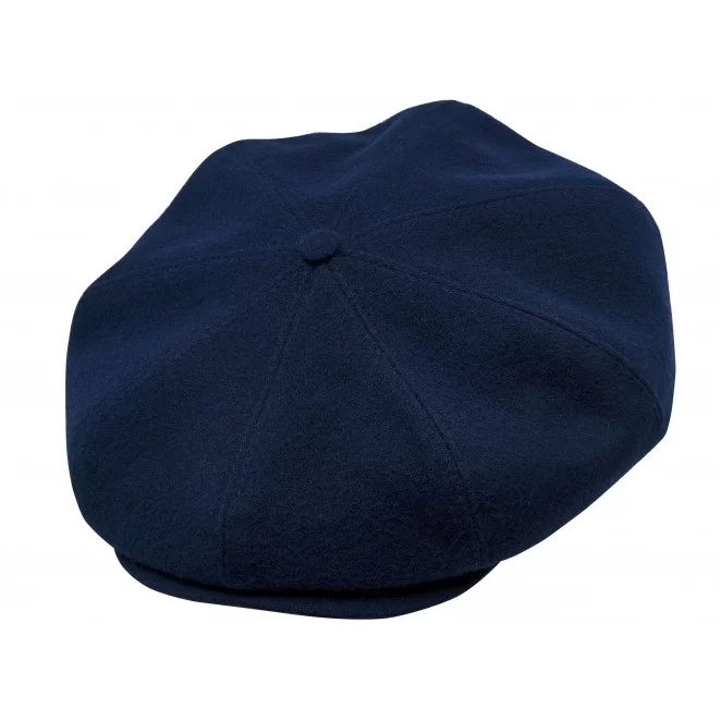 PEAKY CAPS Genuine Scottish Harris Tweed 8 Panels Man Cap Navy