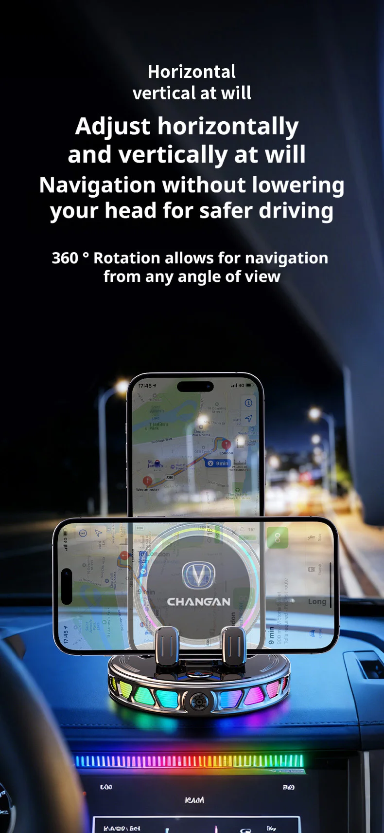 Car electric phone holder