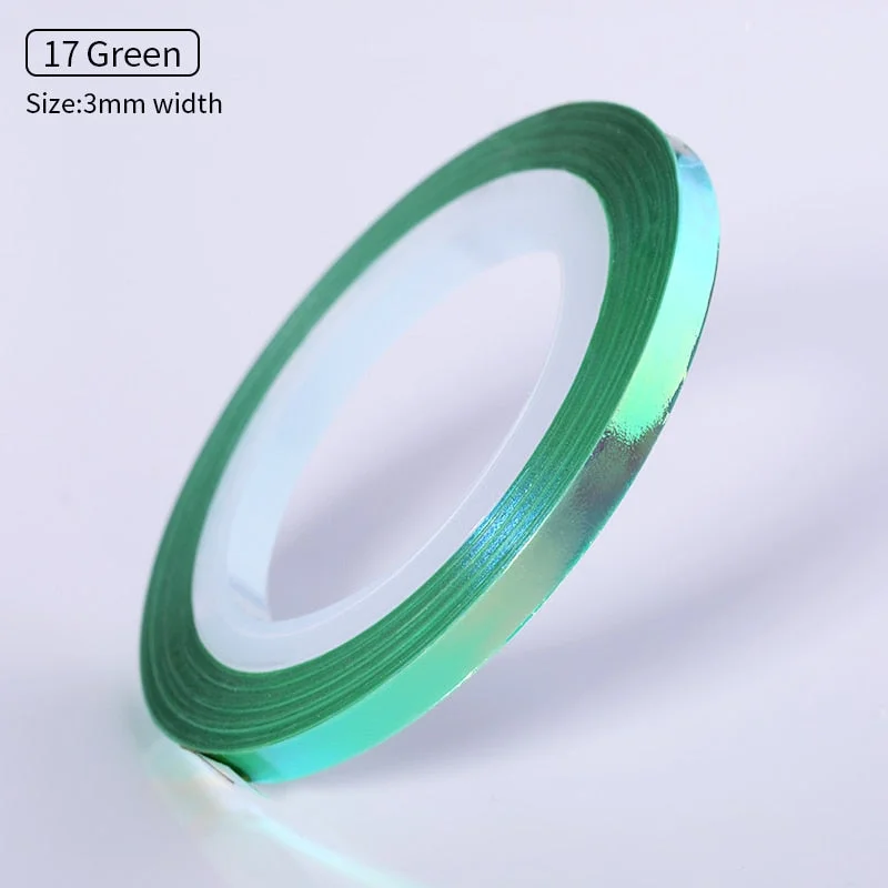 1 Roll Gold Sliver Nail Striping Tape Line 1mm 2mm 3mm Sticker Matte Glitter Stickers DIY Decors Tool Nail Art Decoration