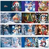 12pcs Christmas Diamond Painting Greeting Cards Diamond Art Christmas Cards Kit