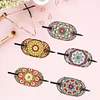 5Pcs pu mandala motif cheveux bâtons-bricolage accessoires de mode
