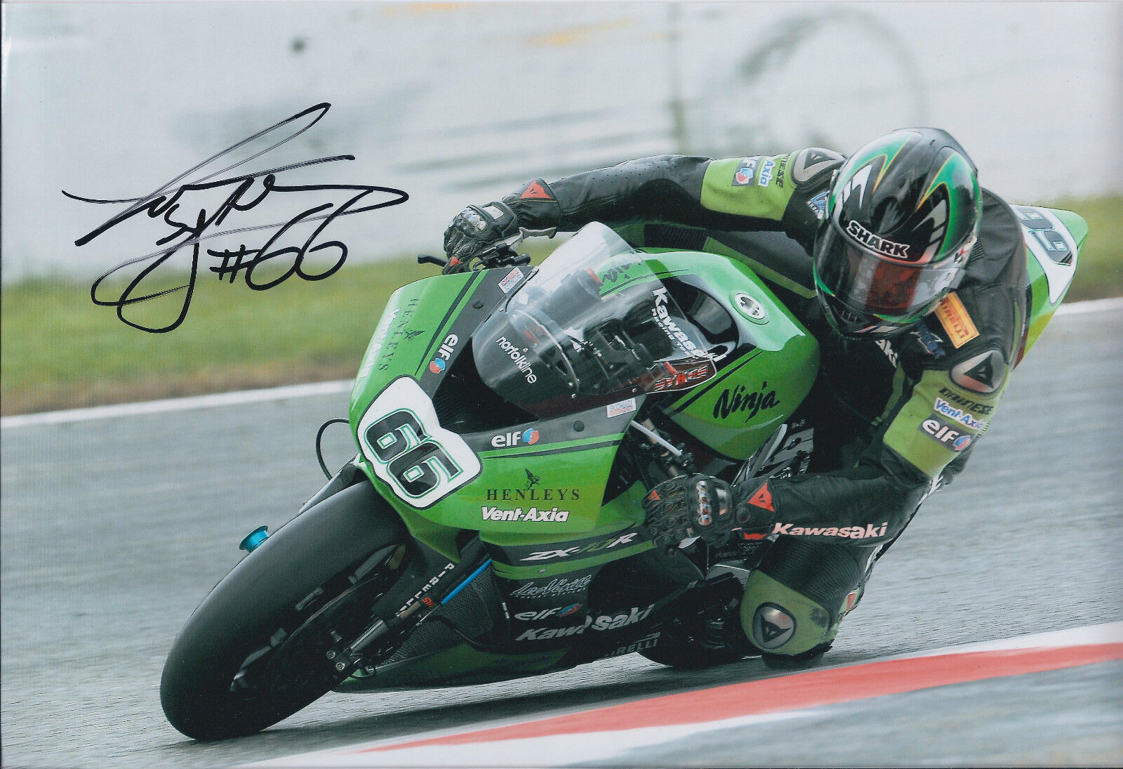 Tom SYKES SIGNED KAWASAKI 12x8 Photo Poster painting AFTAL Autograph COA Genuine Superbikes