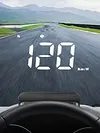 Car HUD Big Font Digital HUD Security Alarm Digital Speedometer Auto Accessories