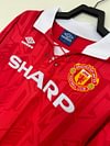 1992/1994 Retro Long Sleeve Manchester United Home Football Shirt 1:1 Thai Quality love fball