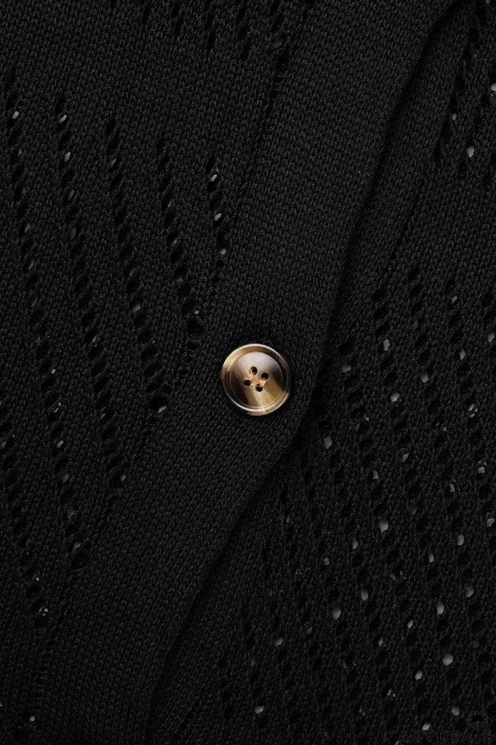 Green Yellow Sexy Solid Hollowed Out Patchwork Buckle Turndown Collar Half Sleeve Two Pieces