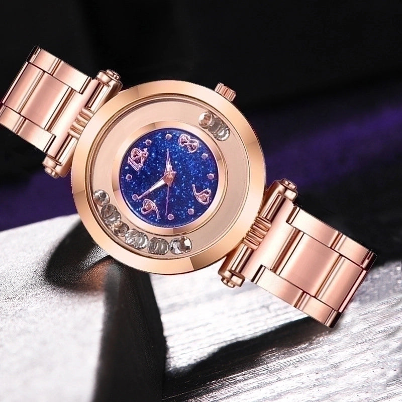 New Fashion Diamond Ladies Hand Watch Hot Selling Glitter Quartz Steel Band Watch