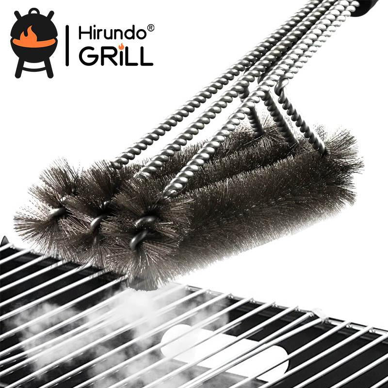 Hirundo 360&deg; Clean Grill Brush, 18" Best BBQ Grill Brush | 168DEAL