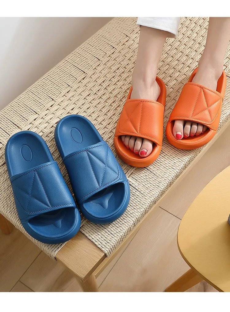 Men's Slippers Large Size 48 49 Summer  Size Household Indoor Bath Antiskid Soft Thick Bottom Cool Slippers For Men