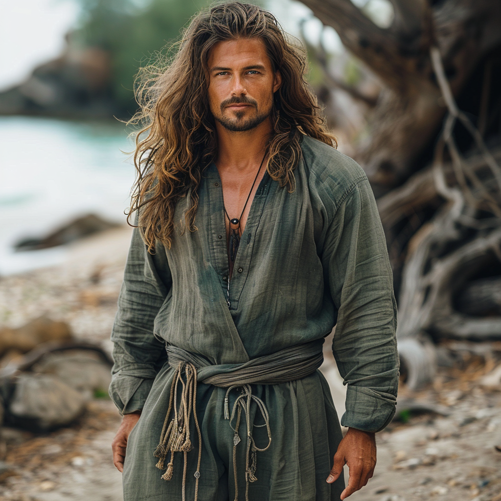 Men's Linen Jumpsuit-inspireuse