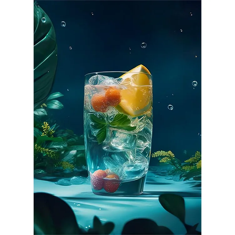 Cocktail 40*50CM(Canvas) Full Round Drill Diamond Painting gbfke
