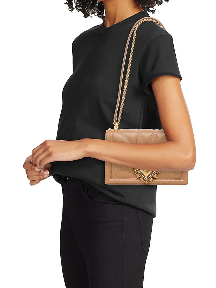 Dolce&Gabbana Devotion Quilted Leather Shoulder Bag