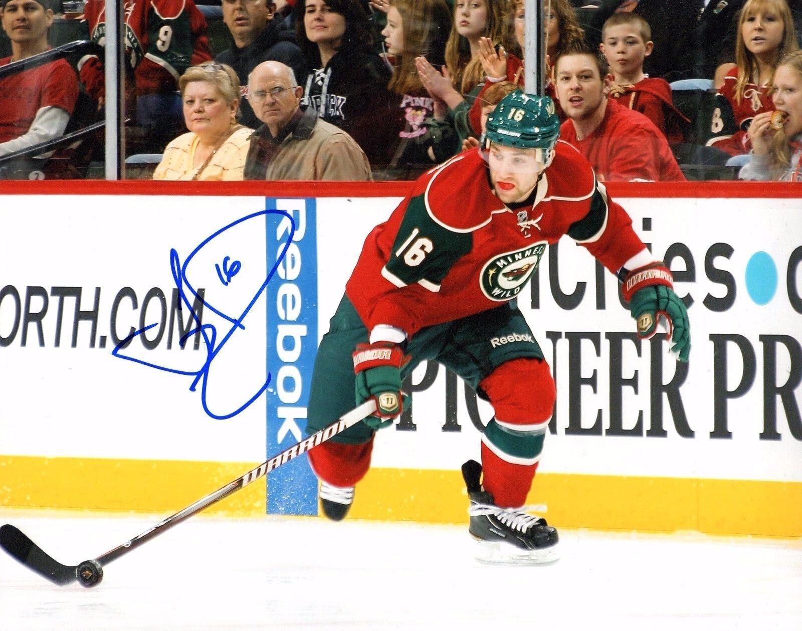 GFA Minnesota Wild * JASON ZUCKER * Signed 8x10 Photo Poster painting J1 COA