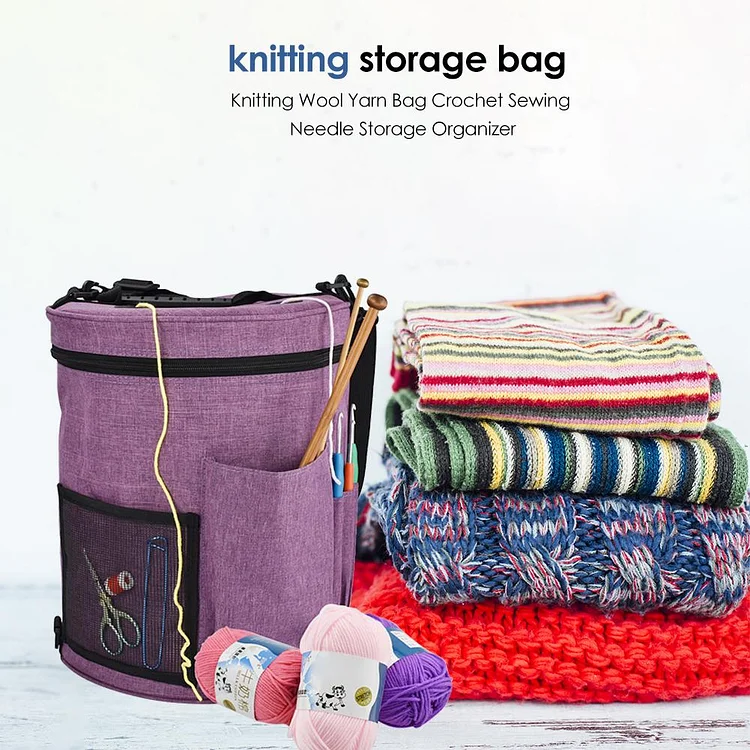 Crochet Hook Case, Portable Crochet Knitting Storage Bag Organizer