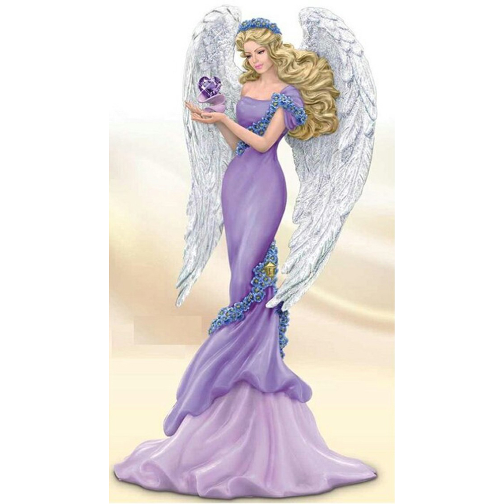 

Purple Wing Dress Lady - Round Drill Diamond Painting - 30*60CM (Big Size), 501 Original