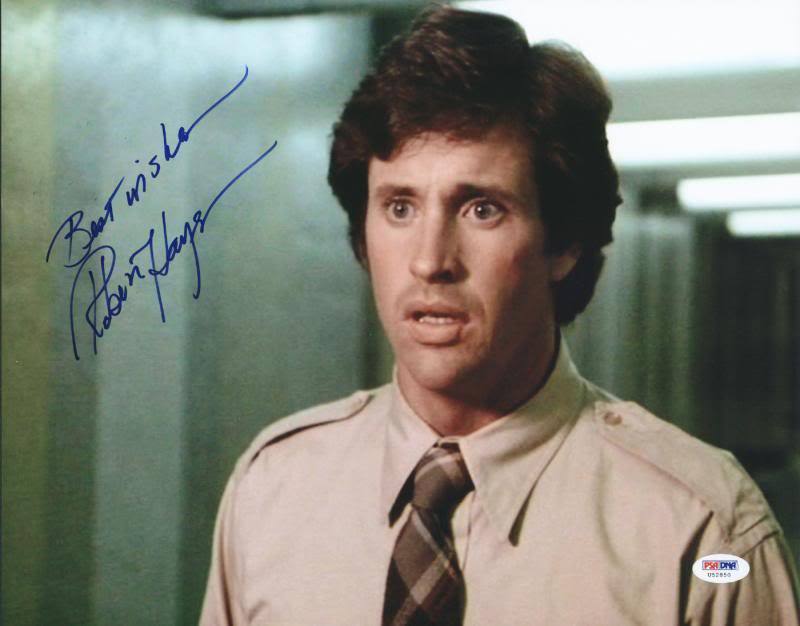 Robert Hays Airplane Signed Authentic 11X14 Photo Poster painting Autographed PSA/DNA #U52850