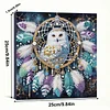 Eulen-Traumf&auml;nger DIY-Kunsthandwerk Perlen-Diamant-Gem&auml;lde mit Rahmen 9,84x9,84 Zoll Diamantkunst-Perlen-Malset f&uuml;r Erwachsene Anf&auml;nger-Geschenkidee H