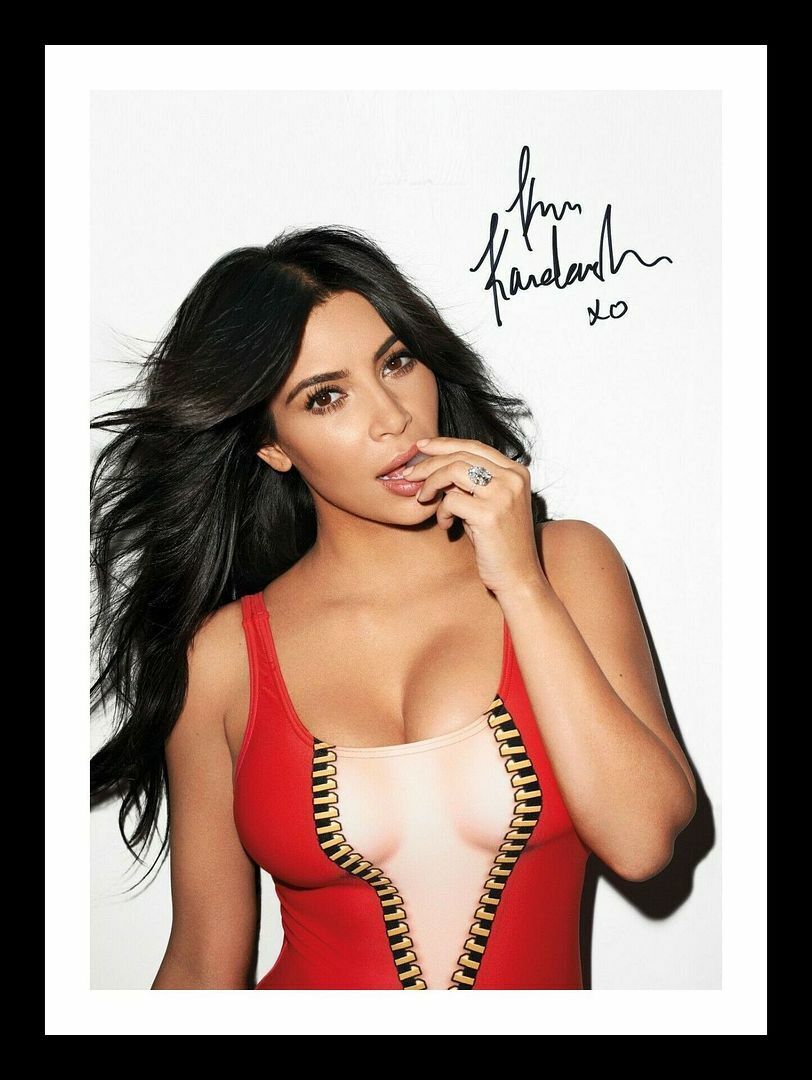 Kim Kardashian Autograph Signed & Framed Photo Poster painting 7