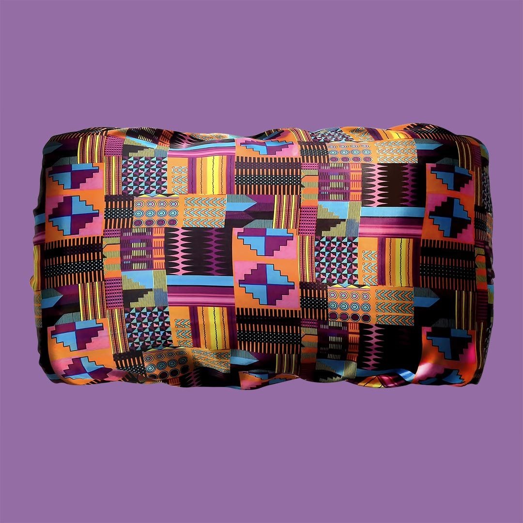 Reversible Bilayer Satin Pillow Bonnet-Purple