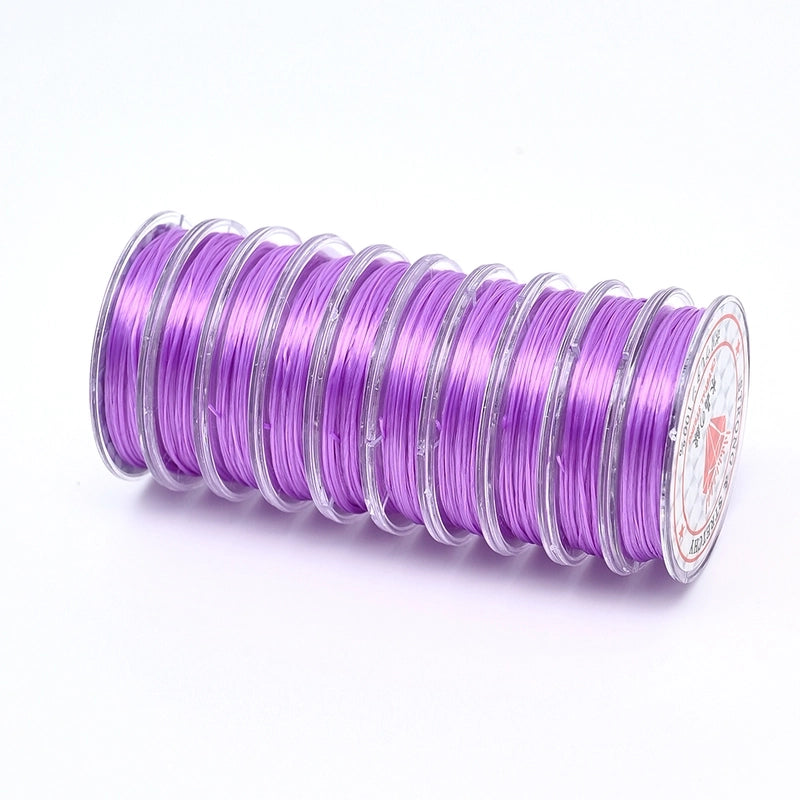 10 Rolls/Package Spandex Wire Diameter: 0.8mm Jewelry Accessories
