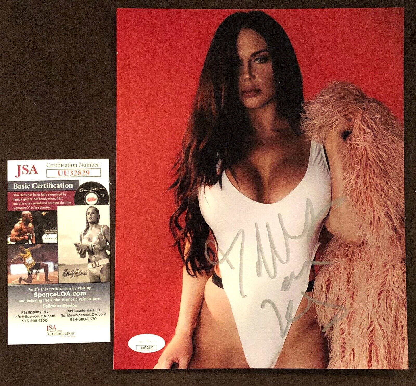 Celeste Bonin Kaitlyn SIGNED 8X10 Photo Poster painting Autograph Sexy Fitness Model ??WWE Diva