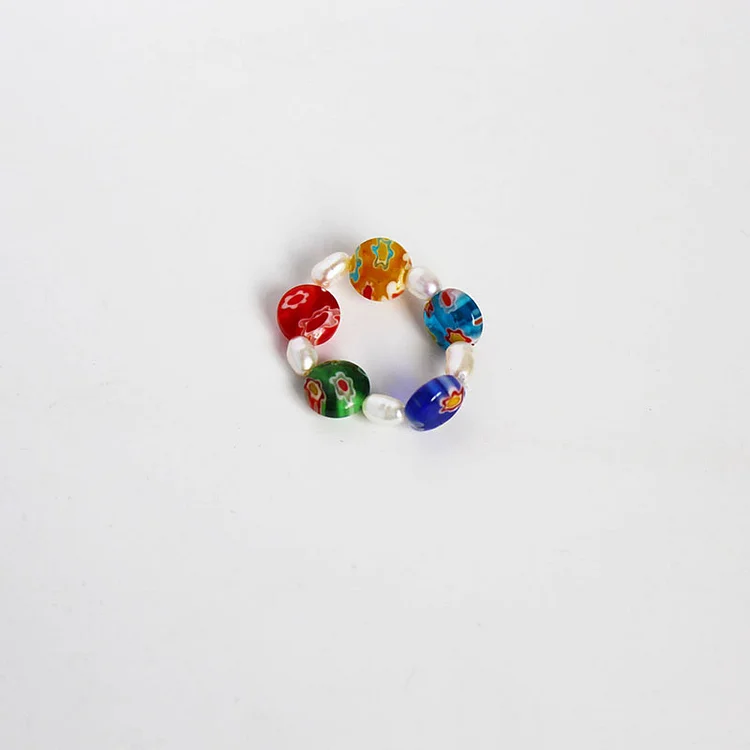 Multicolored Beaded Double Necklace KERENTILA