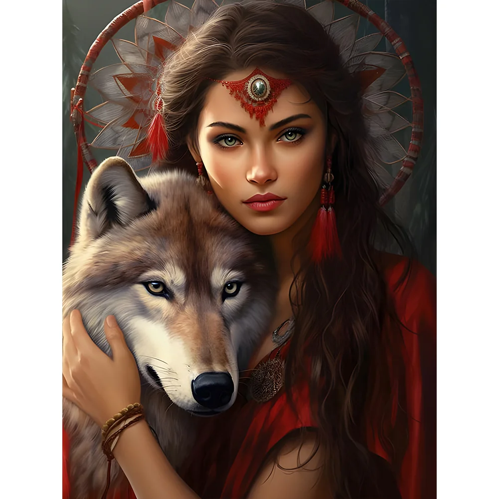 Full Round Diamond Painting - Indian Beauty(Canvas|30*40cm)