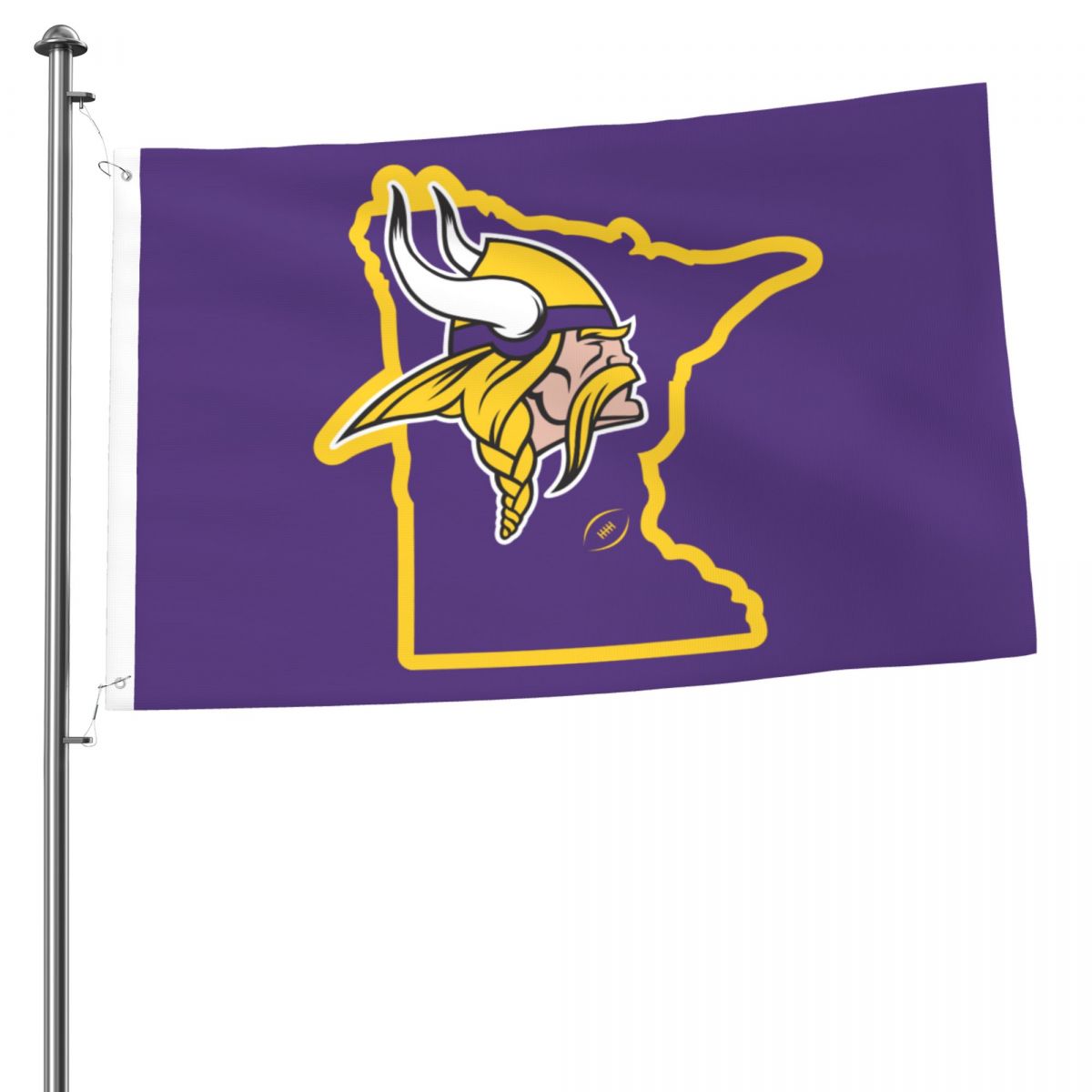 Minnesota Vikings Map 2x3 FT UV Resistant Flag