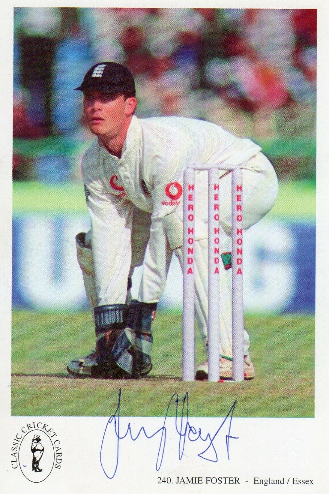 JAMIE FOSTER AUTOGRAPH, CRICKET, SPORT