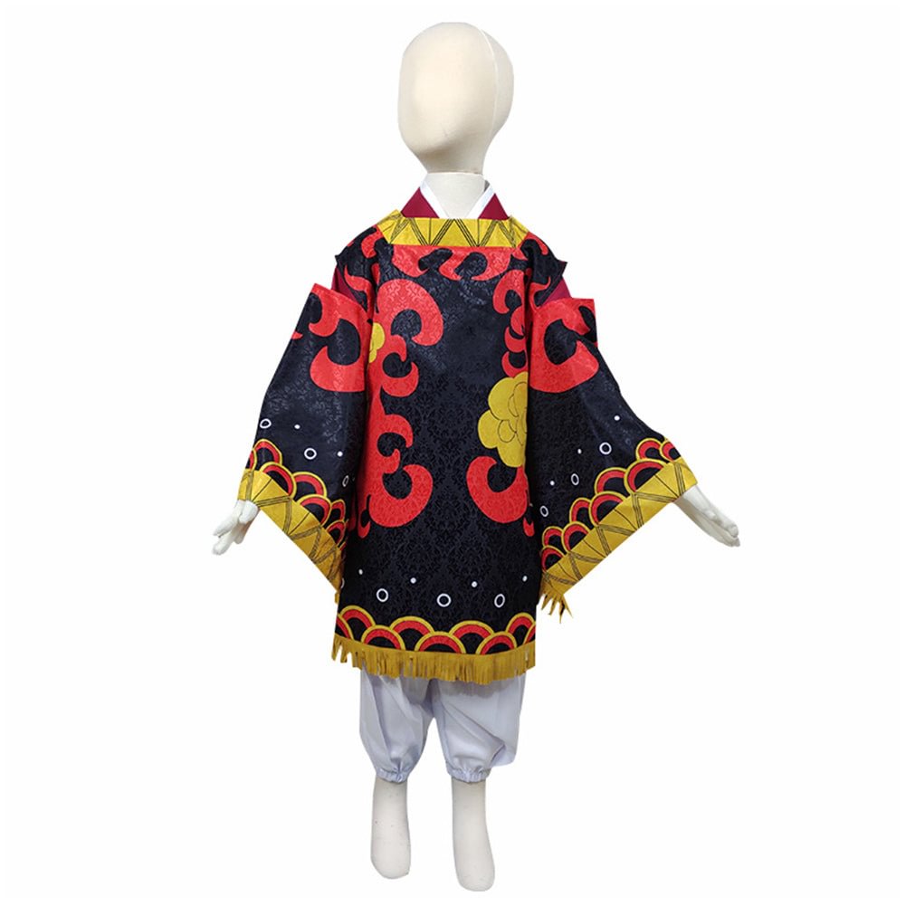 Kinder Demon Slayer Kamado Tanjuurou Kostüm Kimono Halloween Karneval Outfits