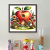 Gnome Hut-Partial 11CT Stamped Cross Stitch Bead Embroidery 36*36cm/14.17*14.17in tapestrymarket