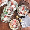 (US Local)6pcs Set Xmas Theme DIY Diamond Painting Coasters Kit with Holder Kit