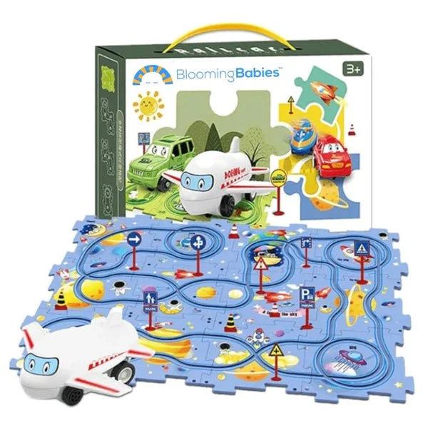 Nukids Puzzle Racer - PuzzleRacer Kids Car Track Set