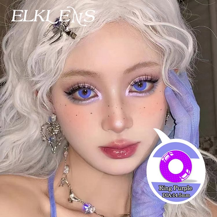 Halloween Ring-Purple Cosplay Contact Lenses