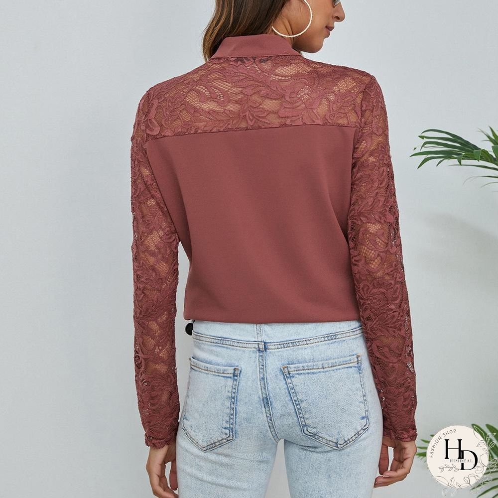 Office Strappy Plain Lady Shirt