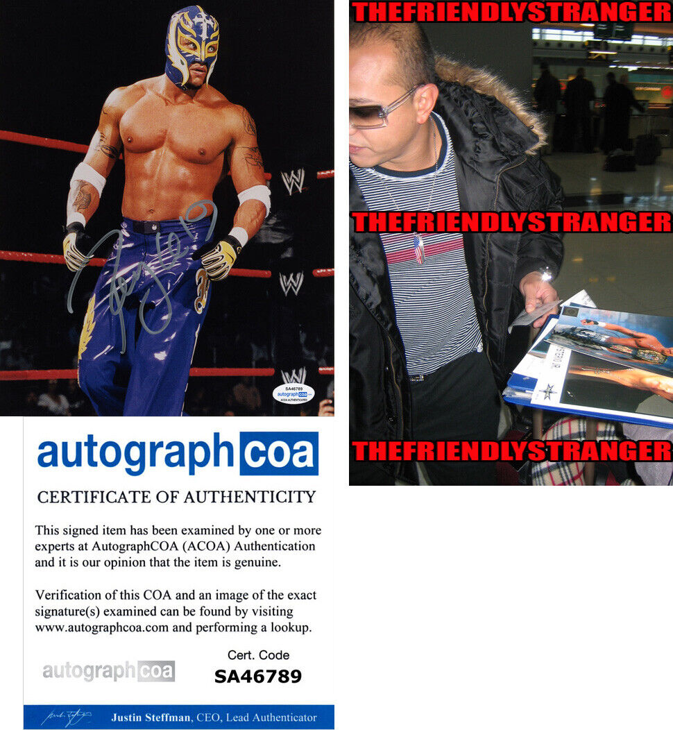 REY MYSTERIO signed Autographed WWE