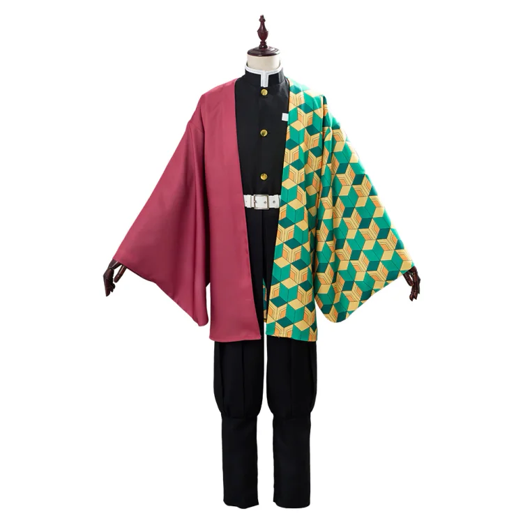 Demon Slayer: Kimetsu no Yaiba Tomioka Giyuu Outfit Cosplay Costume Halloween Carnival Suit
