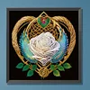 Diamond Painting-DIY Crystal Rhinestone Rose Heart