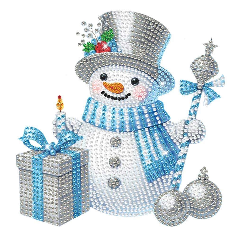 DIY Snowman Acrylic Shaking Head Christmas Desktop Diamond Art Kits