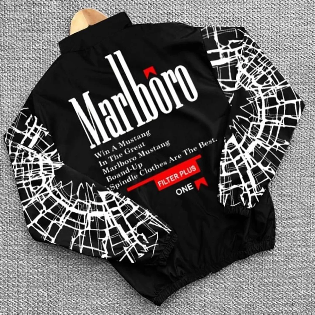 Unisex Classic Team Logo Retro Racing Jacket