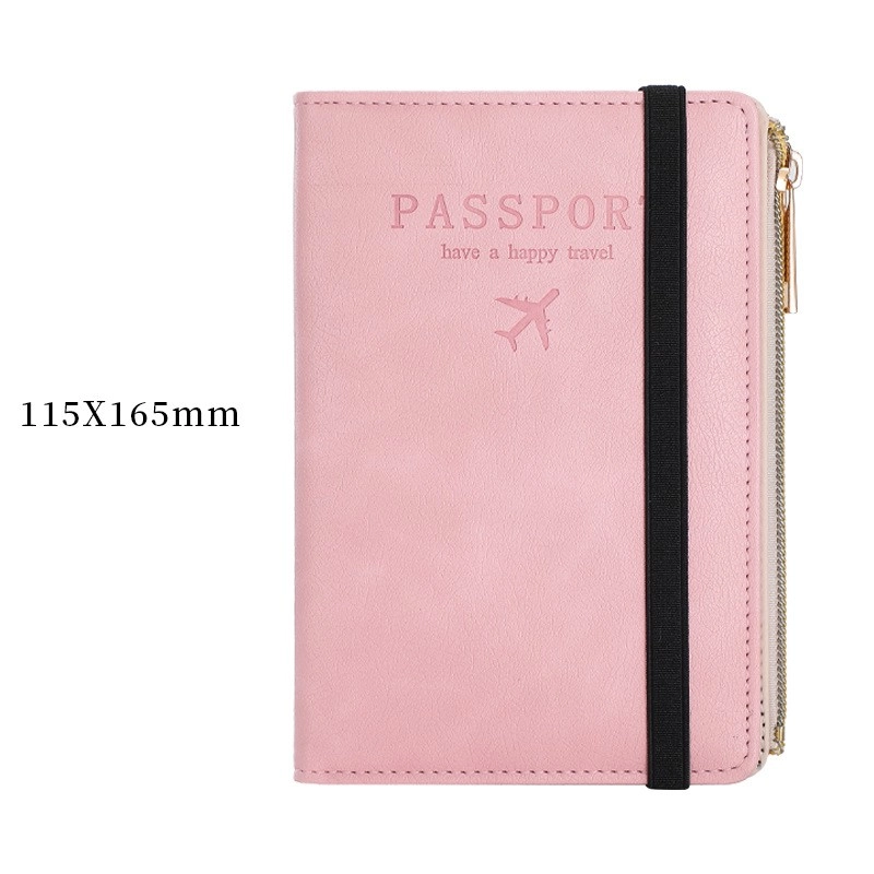 Unisex Letter Airplane Pu Leather Zipper Hidden Buckle Wallets