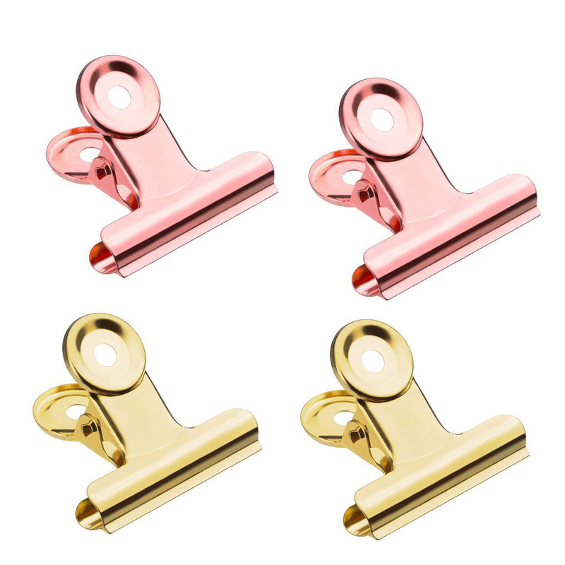 

4pcs Round Metal Grip Clips Stationery Binder Clips for Hairdressing Wrap, 501 Original